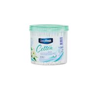 Deep Fresh Cotton Buds, White, 200 Pieces per Cylinder, 12 Pack, Personal Hygiene and Makeup Application