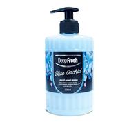 Deep Fresh Romance Series Liquid Hand Wash Hand Soap, Blue Orchid, 500ml Pump Bottles, Refreshing & Moisturizing Formula, Bulk Pack (24)