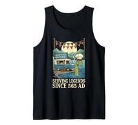 Deep Fried Mysteries Loch Ness Monster Chef Halloween Tank Top