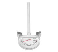 Deep Fry Thermometer with Stand Stainless Steel for Cooking and Baking | Long Probe, Pot-Edge Clip, Silver Finish, Monitors Water and Hot Food for Home Chefs or Professional Cooks