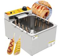 Deep Fryer for Efficient Snack Production, Stainless Steel Frying Machine for Cooking Cheese Hot Dogs and Other Fried Foods
