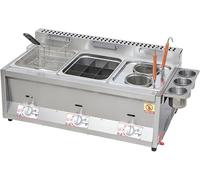 Deep Fryer High Capacity Propane Gas Stainless Steel for Outdoor Cooking, Includes Basket and Lid, Ideal for Frying Shrimp, Fries, and More