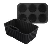 Deep Fryer Sans Huile - En Silicone Pour | Tapis Et Plateau Réutilisables Antiadhésifs, Gadgets De Cuisine Pour Frites, Légumes, Saucisses, Rôtir, Réchauffer Restes, Four Et Air Fryer