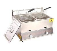 Deep Fryer with Basket and Scoop for Commercial and Home Cooking, Ideal for Chicken and Chips