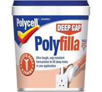 Deep Gap Polyfilla 1L - Interior Wall Filler for Deep Holes, Cracks & Gaps | Easy Sanding, Paintable, Long-Lasting Repair Solution