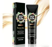 Deep Glow Premium Tanning Accelerator - Fast & Natural Looking Tan Enhancer for Indoor & Outdoor Use - Hydrating Tanning Lotion with Tattoo Protection & Balanced Glow - Gentle Formula, 100g