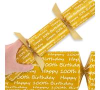 Deep Gold Milestone Birthday | Cracker Making Kit | Makes 6 Large Crackers