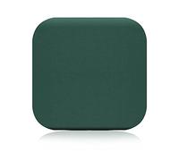 Deep Green 16" Square Stool Cushion - Non-Slip Rubber Back, 4cm Thick Memory Foam Seat Pad for Dining Chairs, Bar Stools, Bistro & Cafe Comfort