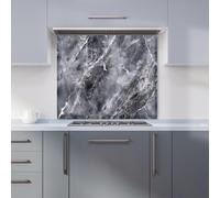 Deep Grey Marble Effect Kitchen Splashback Warren Reed - Designer Green 900mm x 650mm
