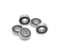 Deep Groove Ball Bearing 6000 6001 6002 RS Rubber Sealed 2Pcs(2Pcs 6000-2RS)