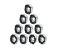 Deep Groove Ball Bearing Double Side Rubber Sealed 6801RS High Carbon Steel Bearings 12mmx21mmx5mm 10 PCS