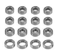 Deep Groove Ball Bearing For Tamiya For TT-02 TT-02D 1/10 rc Car Upgrade Parts Accessories 16Pcs Steel Ball Bearing Kit