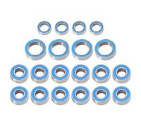 Deep Groove Ball Bearing For Tamiya For TT01 TT01E TT01D TT02B 20PCS Rubber Sealed Ball Bearing Kit 1/10 rc Car Upgrades Parts Accessories