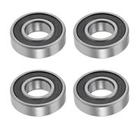 Deep Groove Ball Bearings 10mm x 22mm x 6mm Double Sealed Chrome Steel Z2 ABEC1 4pcs.bearing 22mm