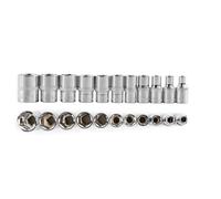 Deep Hex Socket 1/4inch 4-14mm Drive Deep Hexagon Socket Set Metric Long Premium Chrome Plated Finish Wrench(11PCS Set Short)