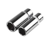 Deep Hex Socket 10pcs 1/4 Inch 4-14mm Drive Deep Socket Set 6-Point Metric Long Chrome Professional Grade(6mm)