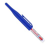 Deep Hole Marker - Blue Long Nib Marker Pen | Tracer Marker Pen | 32mm Carpenter Markers Machinist Tools | Metal Markers For Steel | Waterproof Deep Reach For Permanent Marking Of Hard To Reach Areas