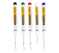 Deep Hole Marker - Carpenters Pencil | Pica Pencil | Tracer Pencil | Waterproof Construction Pen | Long Nip Drill Markers Colorful Waterproof Carpenter Pens For Construction Bathroom Woodworking