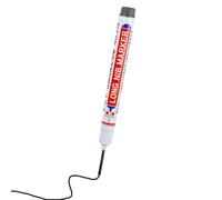 Deep Hole Marker Pens - Long Tip Marking Tool, Precision Long Reach Tip, Quick Drying Ink Applicator, Writing Instrument for Construction Layouts | Metal/H