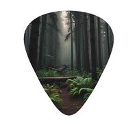 Deep in the forest Guitar picks in thin, medium, and thick sizes, 12-piece set, suitable for electric guitar and various instruments