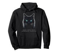 Deep Into That Darkness Peering Edgar Allan Poe Cat Pullover Hoodie
