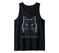 Deep Into that Darkness Peering Edgar Allan Poe Cat Tank Top