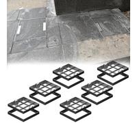 Deep Invisible Drain Cover with Frame & BaseDurable Indoor/Outdoor Wastewater Access Lid for Yard Sidewalk Street Septic TankHidden Handles for Easy Access