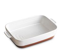 Deep Lasagna Dish 9x13 Pan - Glaze with Specks 4L