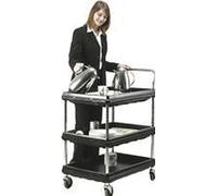 Deep Ledge 3 Tier Black W832xD546xH1041mm Trolley 375055