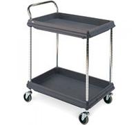 Deep Ledge Trolley 2 Tier Black H1041x W984 x D689MM 322447