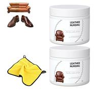 Deep Nourishing Leather Nursing Cream - Leather Conditioner & Repair Paste, Restores Softness & Shine for Sofa, Car Seats, Shoes, Bags & Jackets (A 2Pcs)