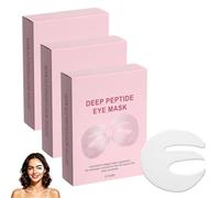 Deep Peptide Collagen Eye Mask, 5 Pairs Eye Patches for Dark Circles & Puffy Eyes, Three-Piece Design Covers the Entire Eye Area for Eyelids, Eyebrows, Crow's Feet, and Eye Bags (3)