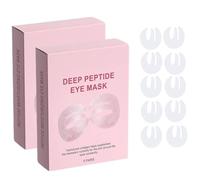 Deep Peptide Collagen Eye Mask, Deep Peptide Eye Mask, Under Eye Patches for Dark Circles & Puffy Eyes, Three-Piece Design Covers the Entire Eye Area for Fine Lines & Eye Bags, 5 Pairs/1 Box (2Box)
