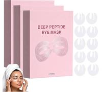 Deep Peptide Collagen Eye Mask, Deep Peptide Eye Mask, Under Eye Patches for Dark Circles & Puffy Eyes, Three-Piece Design Covers the Entire Eye Area, for Fine Lines & Eye Bags (3 Box)