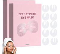 Deep Peptide Collagen Eye Mask, Deep Peptide Eye Mask, Under Eye Patches for Dark Circles & Puffy Eyes, Three-Piece Design Covers the Entire Eye Area, for Fine Lines & Eye Bags (2 Box)