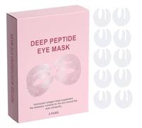 Deep Peptide Collagen Eye Mask, Deep Peptide Eye Mask, Under Eye Patches for Dark Circles & Puffy Eyes, Three-Piece Design Covers the Entire Eye Area for Fine Lines & Eye Bags, 5 Pairs/1 Box (1Box)