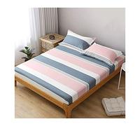 Deep Pocket King Size Fitted Sheet 180x200cm +25cm White Bed Sheet for Kids Soft Mattress Protector Durable Bedding for Girls' Bedroom Comfortable Sleep Solution