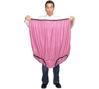 (Deep powder) Funny Big Underwear Mama Undies Plus Size Granny Panties White Elephant Joke Gift For Women Men