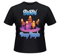 Deep Purple Burn Men's T-Shirt Black Large