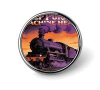 Deep Purple Button Pin Personalized Metal Lapel Pins Badges Classic Round Brooch Pin Novelty Unique Enamel Pins Cute Funny Pinback Button Badge for Jackets Backpacks Bags Coat