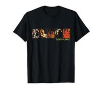 Deep Purple Collage Portraits T-Shirt, Men, Black, XX-Large