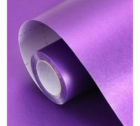 Deep Purple Halloween Matte Wrapping Paper, 17inch x 33ft Solid Color Pearly Lustre Paper, Purple Craft Gift Wrapping Paper for Wedding, Valentine, Birthday, Christmas, Baby Shower, Arts & Crafts