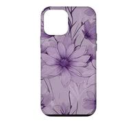 Deep Purple Lavender Bold Floral Flowers Case for iPhone 12 mini