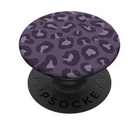 Deep Purple Match Phone 14 Pro Animal Print for Women PopSockets Swappable PopGrip
