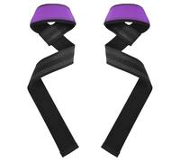 Deep Purple Solid Color Weight Lifting Straps 26" Anti Slip Deadlift Straps for Powerlifting, Strength Training, Bodybuilding venda para muneca de la mano