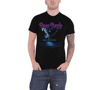 Deep Purple T Shirt Smoke On The Water Band Logo new Official Mens Black