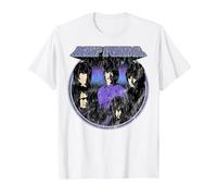 Deep Purple Vintage Group Circle Photo T-Shirt, Men, White, 6X-Large