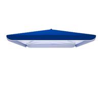 Deep Red 4-Rib Replacement Canopy for Sun Umbrella, UV Protection Polyester Cover, Perfect for Balcony, Garden, Pool & Beach (2.2x2.8m/7.2x9.2')