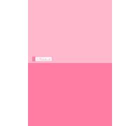 Deep Red and Soft Rose Two-Tone Grid Notebook: Minimalist Graph Paper Journal, 6 x 9 Inches with 120 Grid Pages and Date Headers