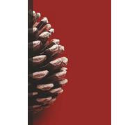 Deep Red Pinecone Journal - Elegant 6 x 9” Notebook, 110 Lined Pages for Writing, Notes, or Daily Journaling: Bold Botanical Design - Perfect Gift for Writers, Students, and Nature Lovers